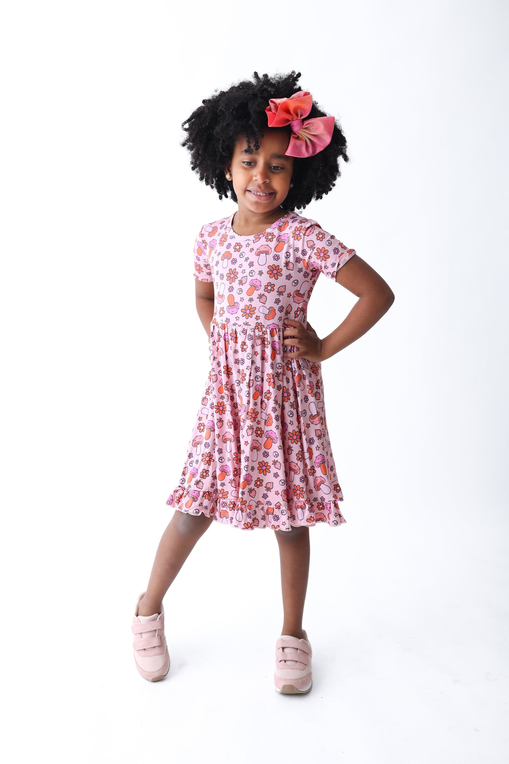 DREAM BIG LITTLE CO FEELIN' MUSHY DREAM RUFFLE DRESSEveretts Place