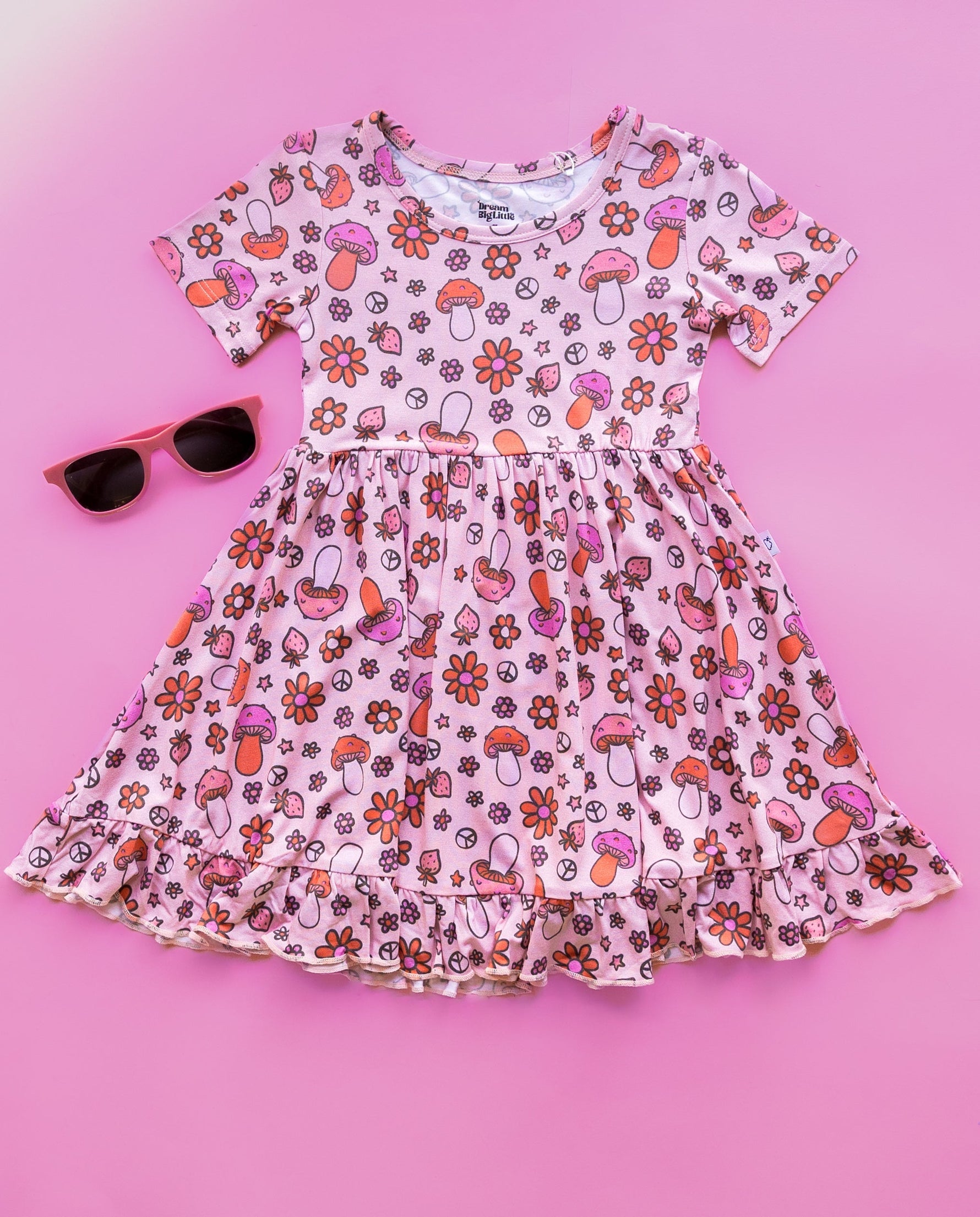 DREAM BIG LITTLE CO FEELIN' MUSHY DREAM RUFFLE DRESSEveretts Place