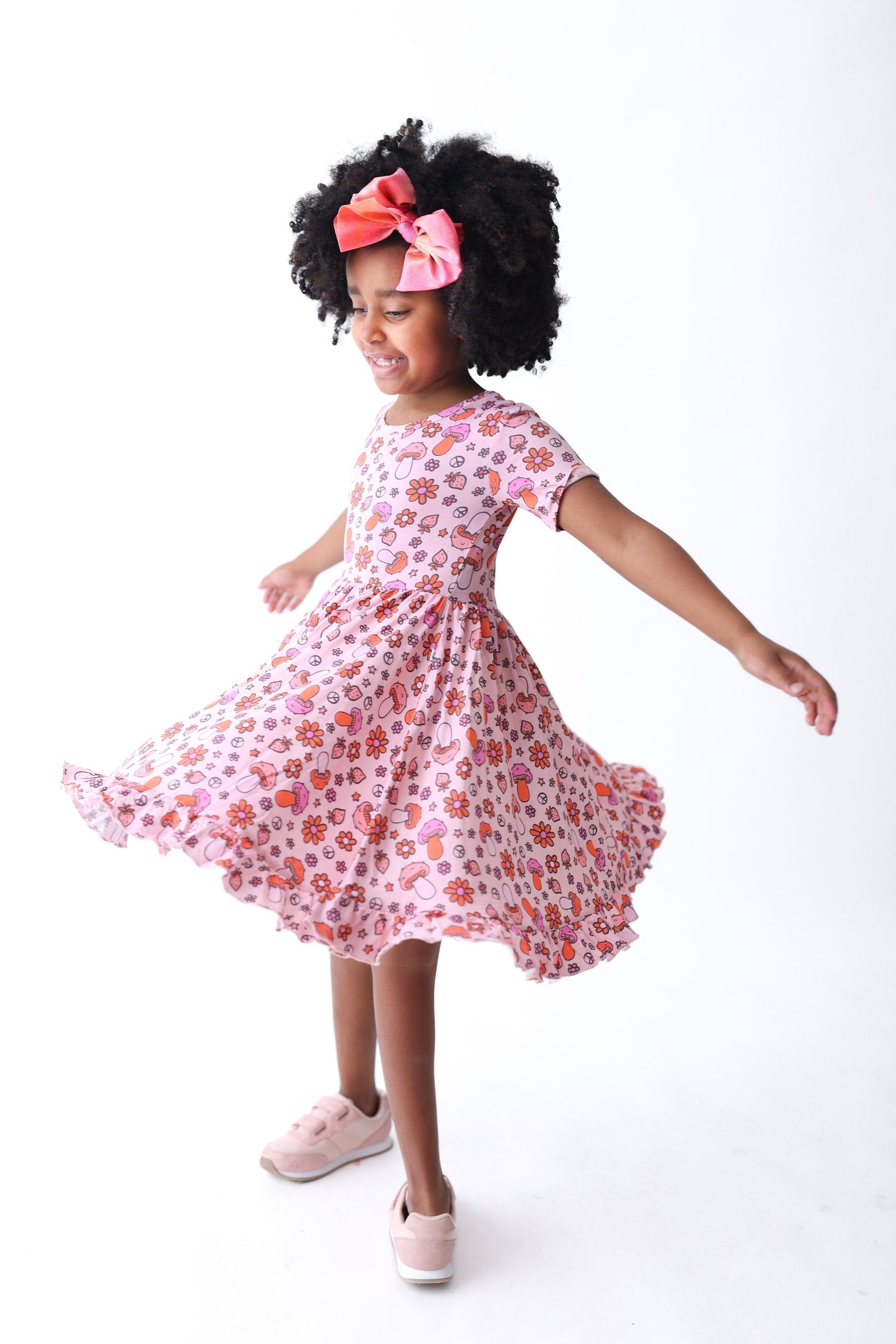 DREAM BIG LITTLE CO FEELIN' MUSHY DREAM RUFFLE DRESSEveretts Place