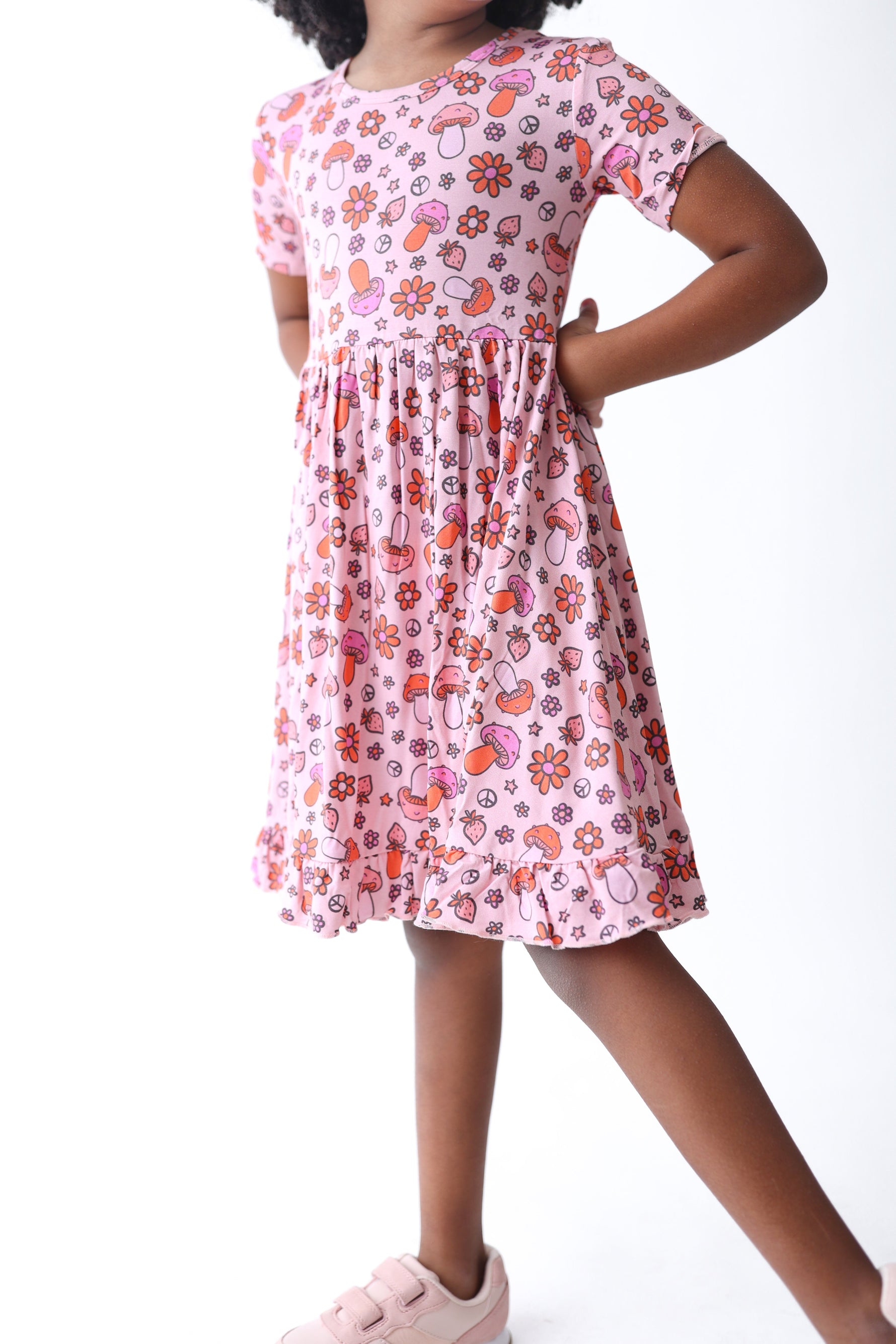 DREAM BIG LITTLE CO FEELIN' MUSHY DREAM RUFFLE DRESSEveretts Place
