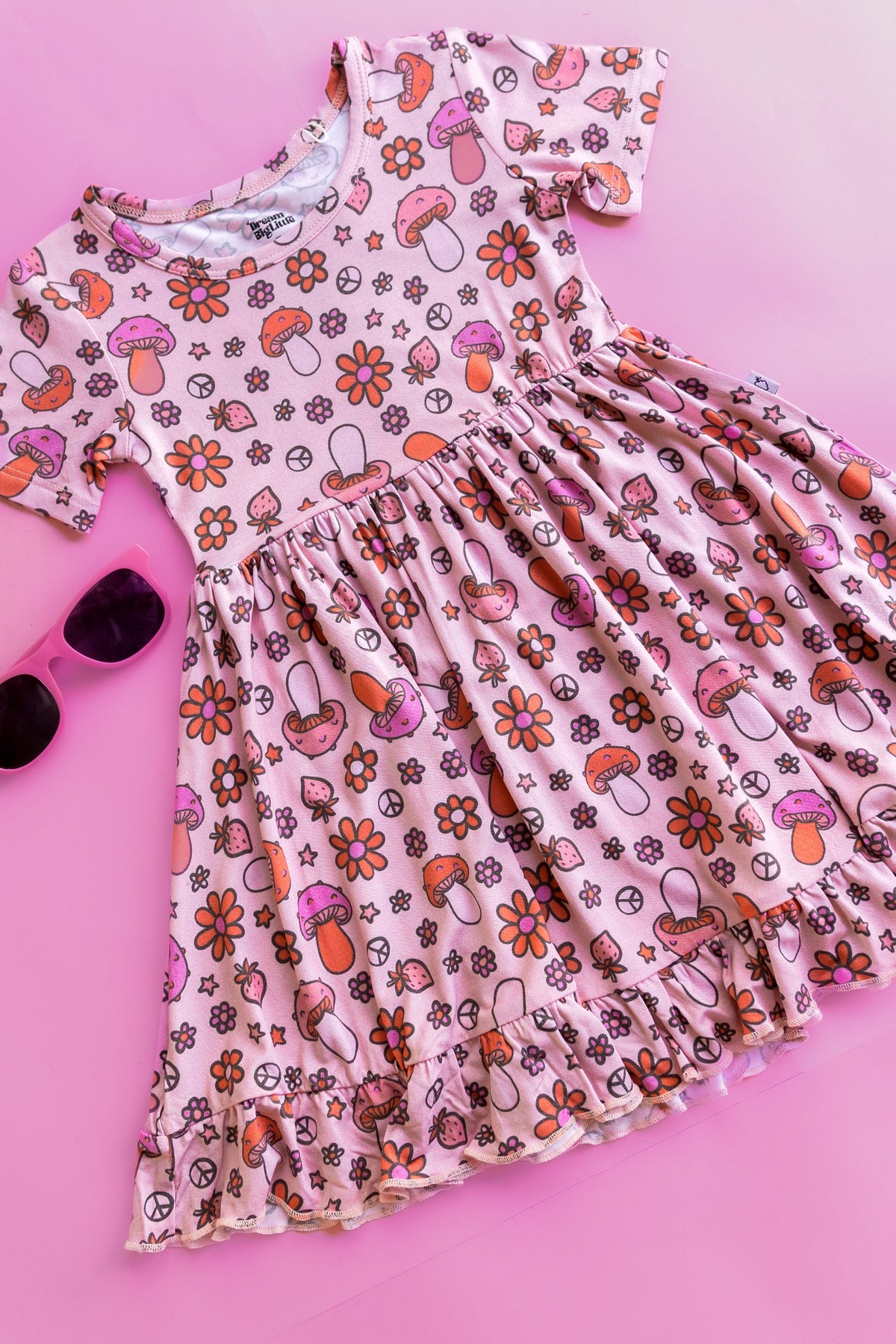 DREAM BIG LITTLE CO FEELIN' MUSHY DREAM RUFFLE DRESSEveretts Place