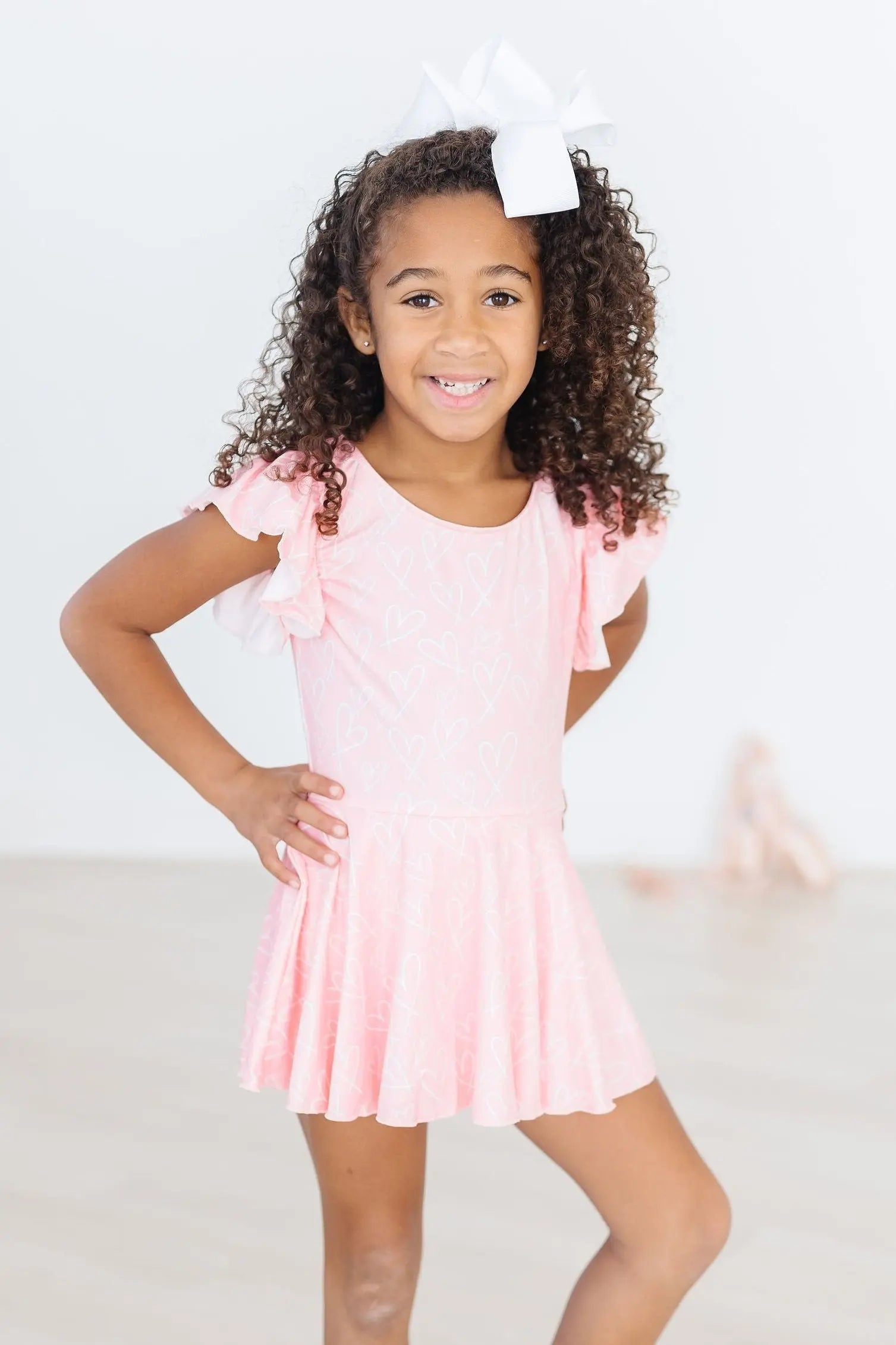 Mila & Rose ® Feeling Pink S/S Twirl Leotard - 