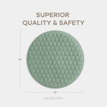 Comfy Cubs Fern Plush Play Mat With Non Slip Bottom For Baby And Toddler - 