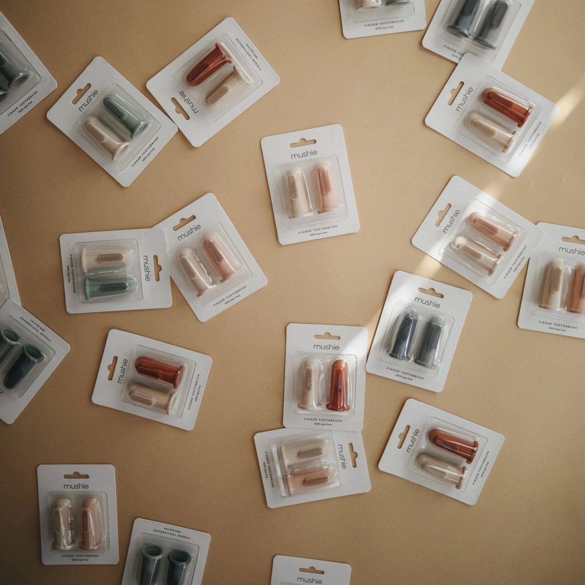 Mushie Finger Toothbrush for Babies BPA Free and Chemical Free Food Grade Silicone - Everetts Place Boutique - 