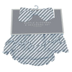 Newcastle Classics Finley Stripe Bamboo Bloomer Headband Set for Newborns up to 12 Months - Apparel & Accessories Bloomer/Headband Sets