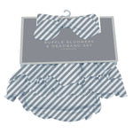 Newcastle Classics Finley Stripe Bamboo Bloomer Headband Set for Newborns up to 12 Months - 