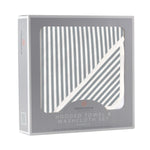 Newcastle Classics Finley Stripe Bamboo Hooded Towel and Washcloth Set for Babies and Toddlers - 