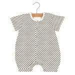 Newcastle Classics Finley Stripe Bamboo Mini Romper with Breathable Fabric for Babies - Apparel & Accessories > Clothing > Baby & Toddler Clothing > Baby One-Pieces Clothing