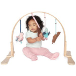 Modern Nursery natural wood baby play gym