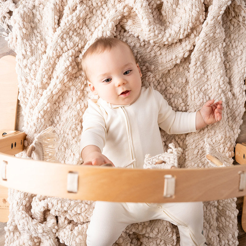 Modern Nursery natural wooden baby activity play gym