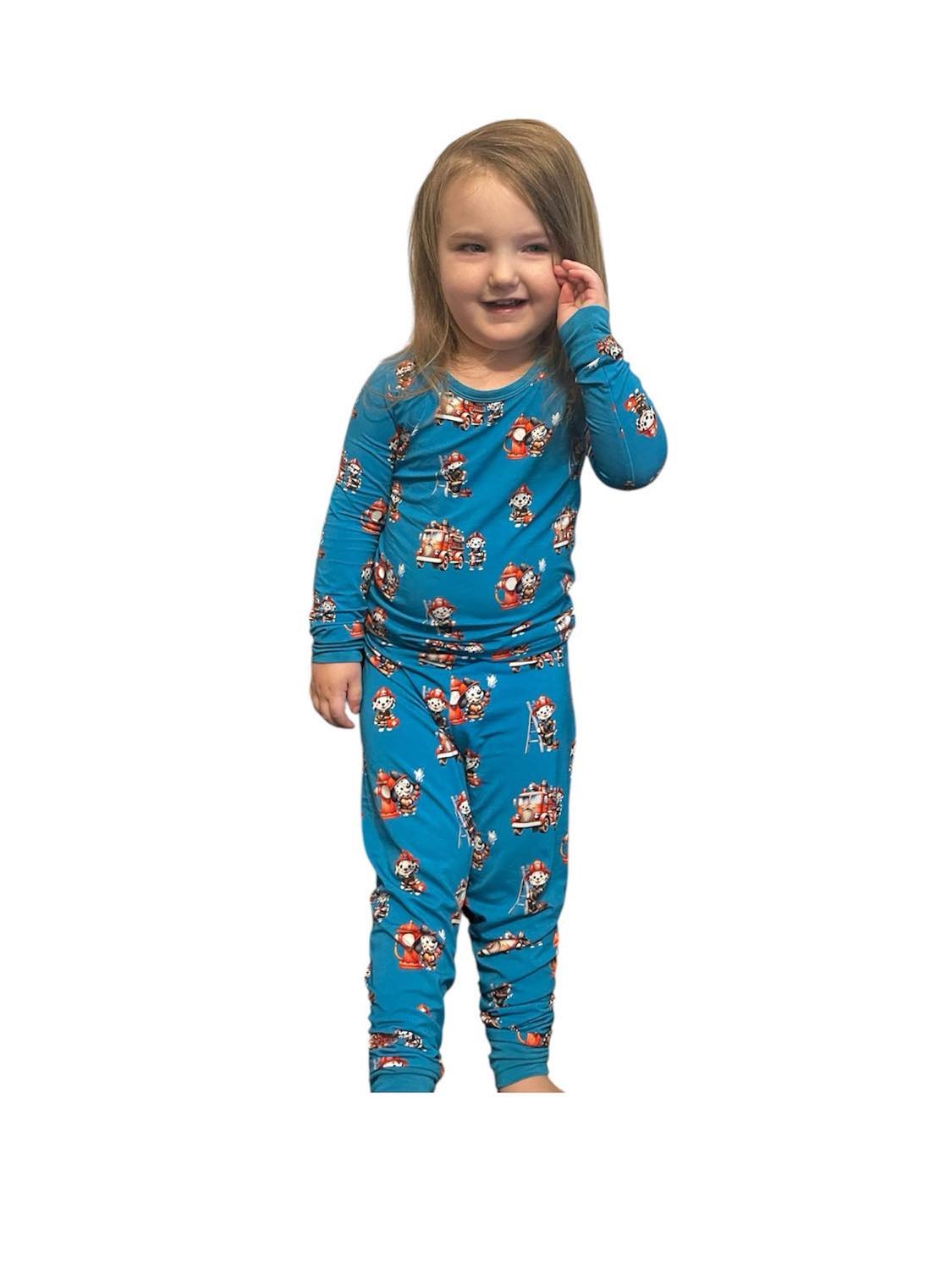 Dragonfly Dreams Bamboo Fire Patrol 2 Piece Pajama Set
