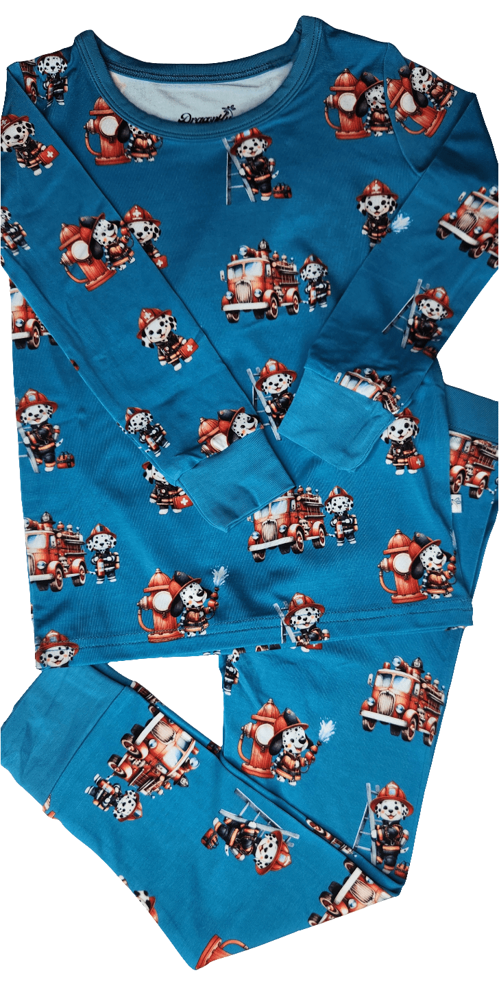 Dragonfly Dreams Bamboo Fire Patrol 2 Piece Pajama Set