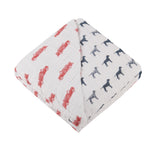 Newcastle Classics Cotton Muslin Blanket with Fire Truck and Dalmatian Design for Kids - Baby & Toddler > Swaddling & Receiving Blankets > Receiving Blankets Cotton Newcastle Blanket