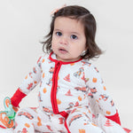 LollyBanks Firehouse Fido Zipper One Piece Pajama