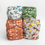 Animals and Insects: Essentials Pocket Cloth Diaper with Athletic Wicking Jersey, Grows with your Baby - Everetts Place Boutique - Pocket Diaper