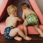 Animals and Insects: Essentials Pocket Cloth Diaper with Athletic Wicking Jersey, Grows with your Baby - Everetts Place Boutique - Pocket Diaper