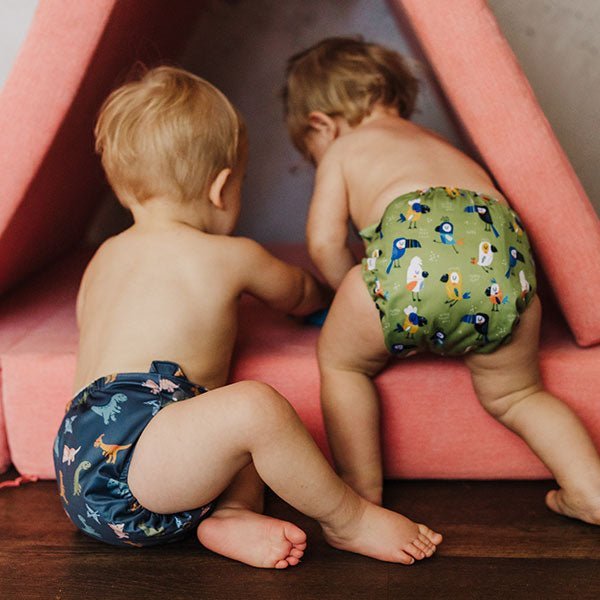 Animals and Insects: Essentials Pocket Cloth Diaper with Athletic Wicking Jersey, Grows with your Baby - Everetts Place Boutique - Pocket Diaper