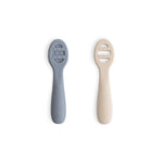 Mushie First Feeding Baby Spoons for Smooth Transition to Self Feeding - 