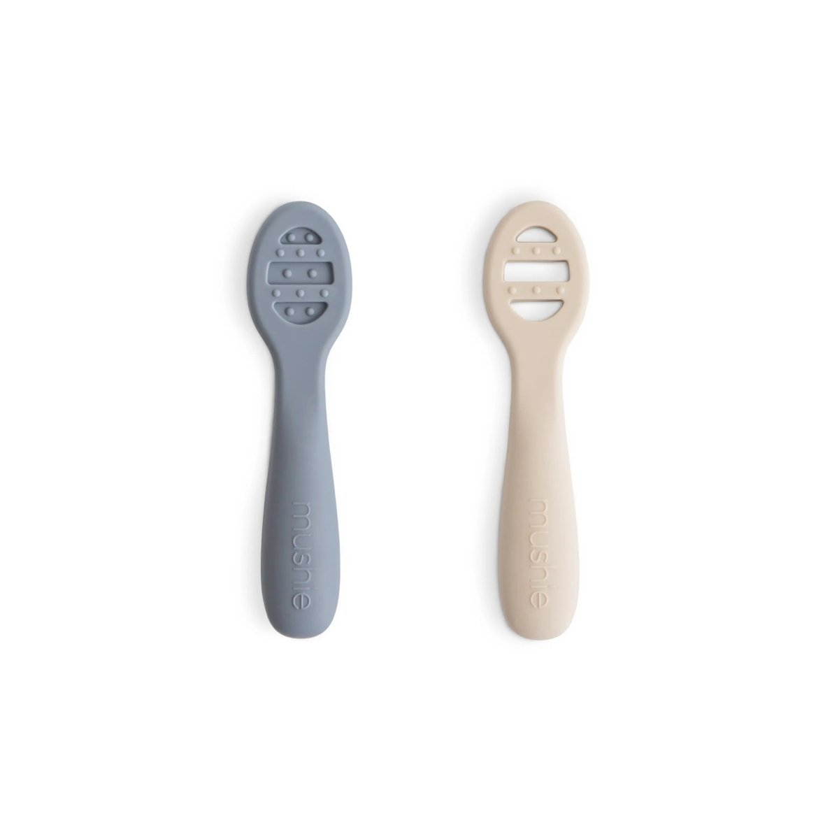 Mushie First Feeding Baby Spoons for Smooth Transition to Self Feeding - 