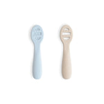 Mushie First Feeding Baby Spoons for Smooth Transition to Self Feeding - 