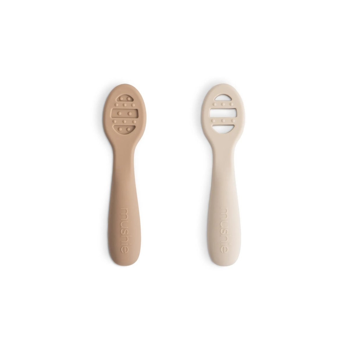 Mushie First Feeding Baby Spoons for Smooth Transition to Self Feeding - 
