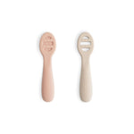 Mushie First Feeding Baby Spoons for Smooth Transition to Self Feeding - 