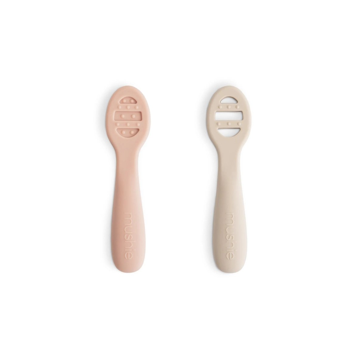 Mushie First Feeding Baby Spoons for Smooth Transition to Self Feeding - 
