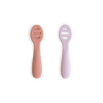 Mushie First Feeding Baby Spoons for Smooth Transition to Self Feeding - 
