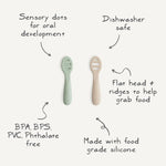 Mushie First Feeding Baby Spoons - 