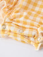 Rylee Faith Designs Baby Girl Romper With Fish Embroidery And Smocked Plaid For Special Occasions Rylee Faith Designs 