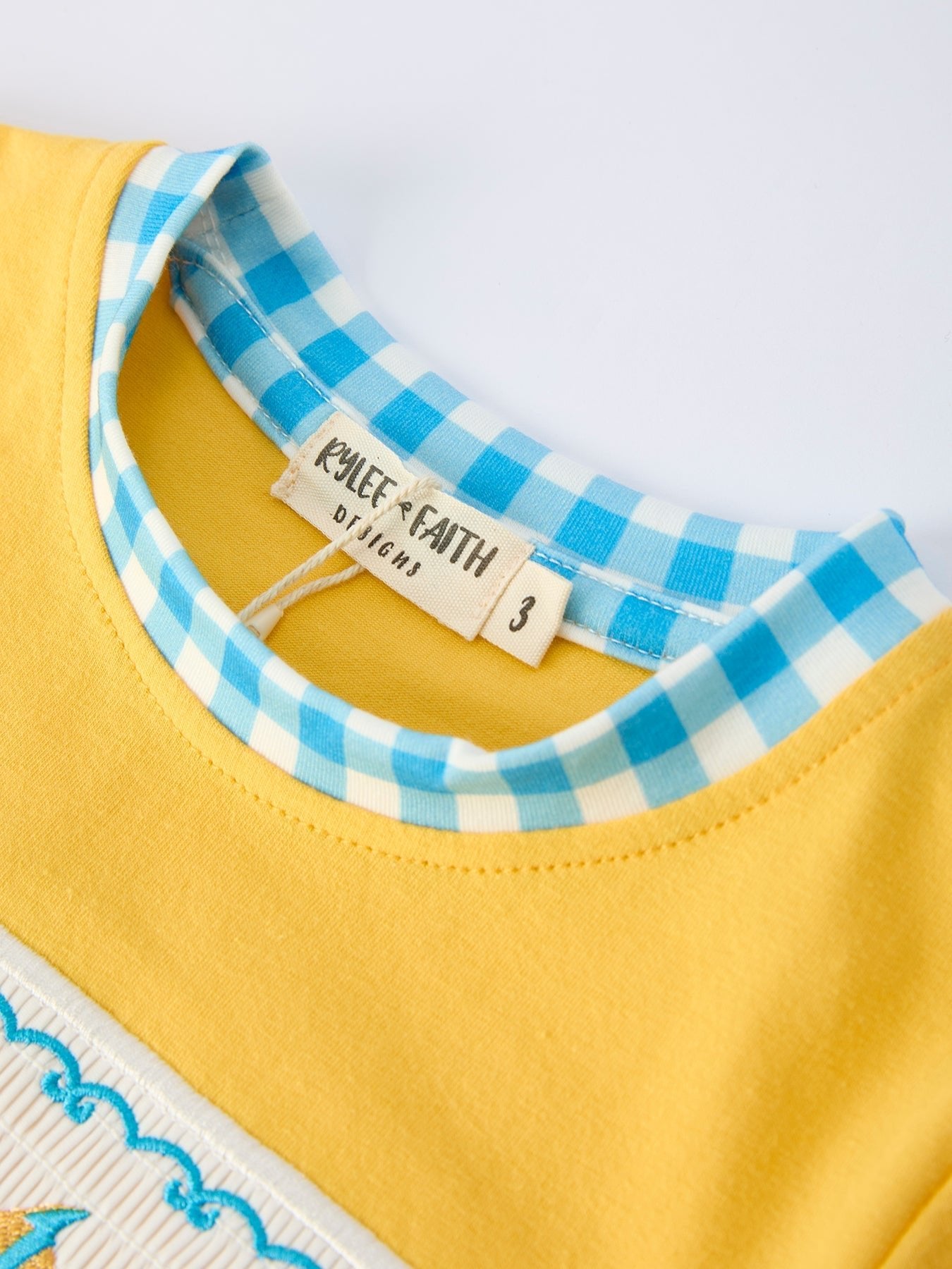 Rylee Faith Designs Fish Embroidery Smocking Plaid Boys'Set Everetts Place