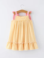 Rylee Faith Designs Smocked Plaid Dress With Fish Embroidery For Toddler Girls Special Occasions Rylee Faith Designs 