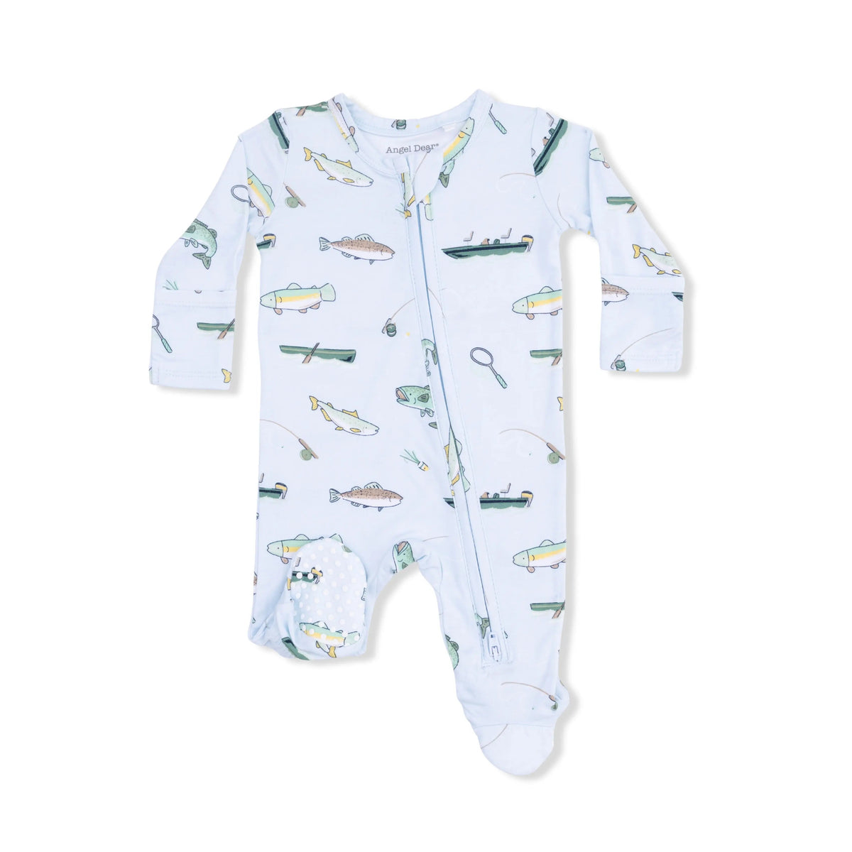 Fishing - 2 Way Zipper Footie - Sleeve, Baby & Toddler Clothing, Clothing | Everetts Place