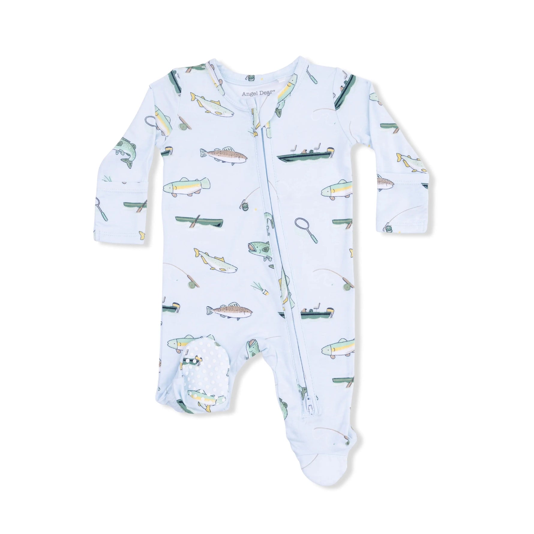 Fishing - 2 Way Zipper Footie - Sleeve, Baby & Toddler Clothing, Clothing | Everetts Place