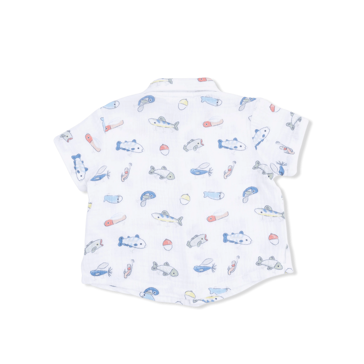 Angel Dear Fishing Lures - Polo Button Up with Casual Short & Bucket Hat - 