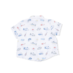 Angel Dear Fishing Lures - Polo Button Up with Casual Short & Bucket Hat - 