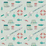 Sweet Bamboo Fishing Poles Polo Romper with Short Sleeves for Comfortable Boys - 