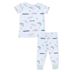 Angel Dear Fishing - Short Sleeve Loungewear Set - 