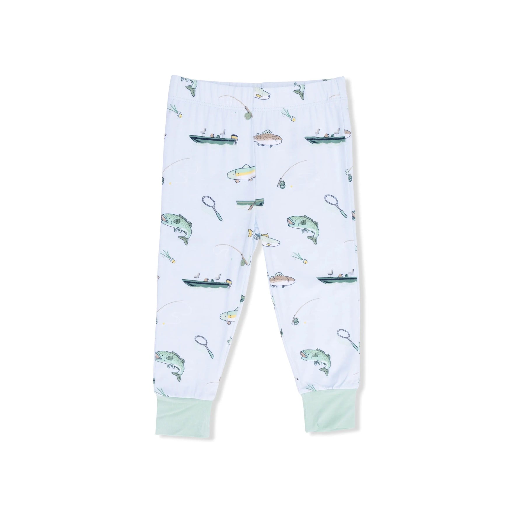 Angel Dear Fishing - Short Sleeve Loungewear Set - 
