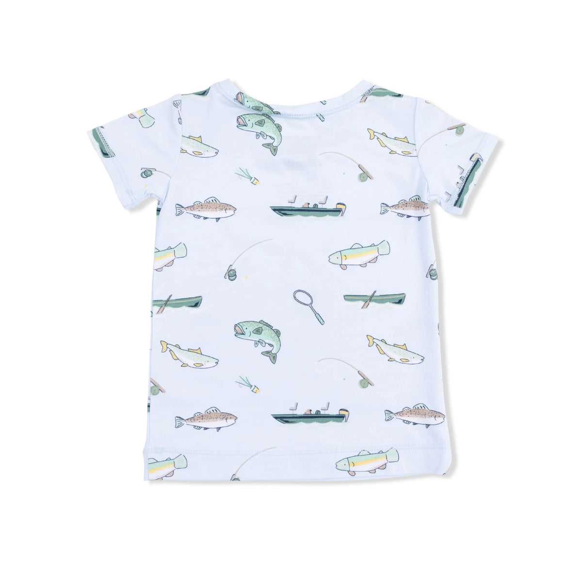 Angel Dear Fishing - Short Sleeve Loungewear Set - 