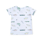 Angel Dear Fishing - Short Sleeve Loungewear Set - 