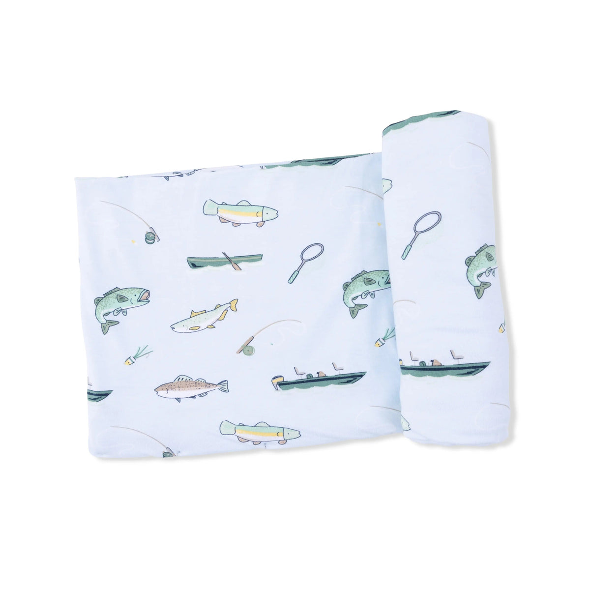 Angel Dear Fishing - Swaddle Blanket - 