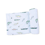 Angel Dear Fishing - Swaddle Blanket - 