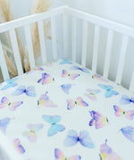 Honey Lemonade Soft Butterfly Fitted Crib Sheet for Stylish Nursery Decor - Baby & Toddler > Nursing & Feeding > Nursing Pillow Covers