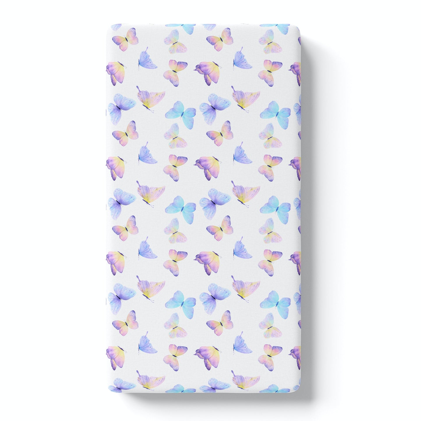 Fitted Crib Sheet Butterfly Design Soft and Stylish Honey Lemonade