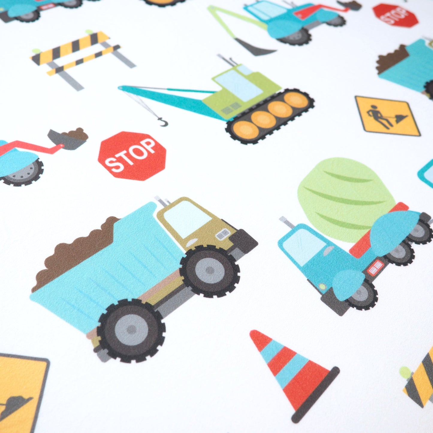 Fitted Crib Sheet Construction Trucks Colorful Nursery Bedding Honey Lemonade