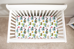 Honey Lemonade Colorful Fitted Crib Sheet with Construction Trucks for Baby Nurseries - Furniture > Baby & Toddler Furniture > Cribs & Toddler Beds > Toddler Beds
