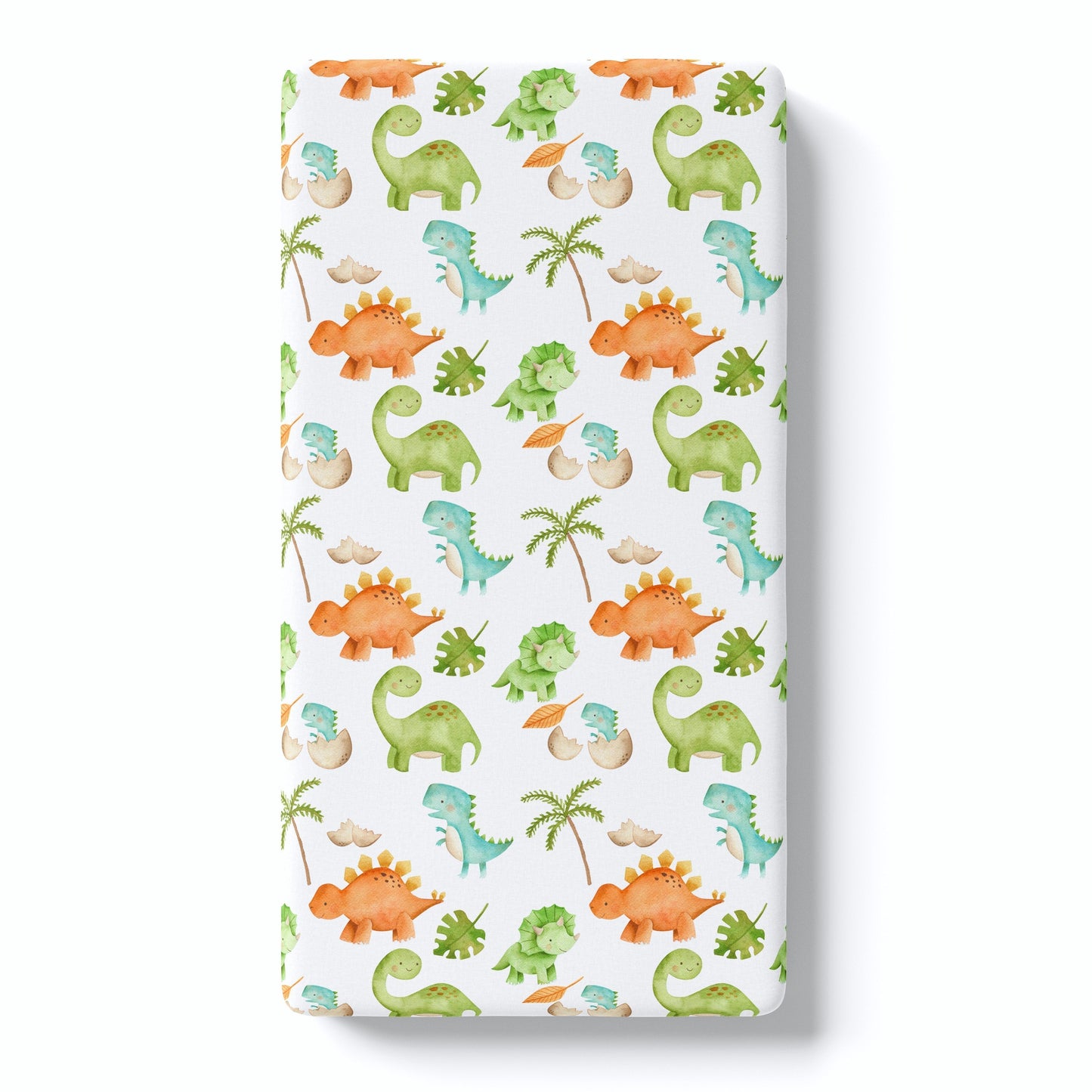 Fitted Crib Sheet with Adorable Dinosaur Illustrations Soft High Quality Honey Lemonade