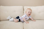 Little Joy Co. Flag Print Bamboo Pocket Tee & Shorts