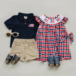 Mebie Baby Flag Smocked Plaid DressEveretts Place